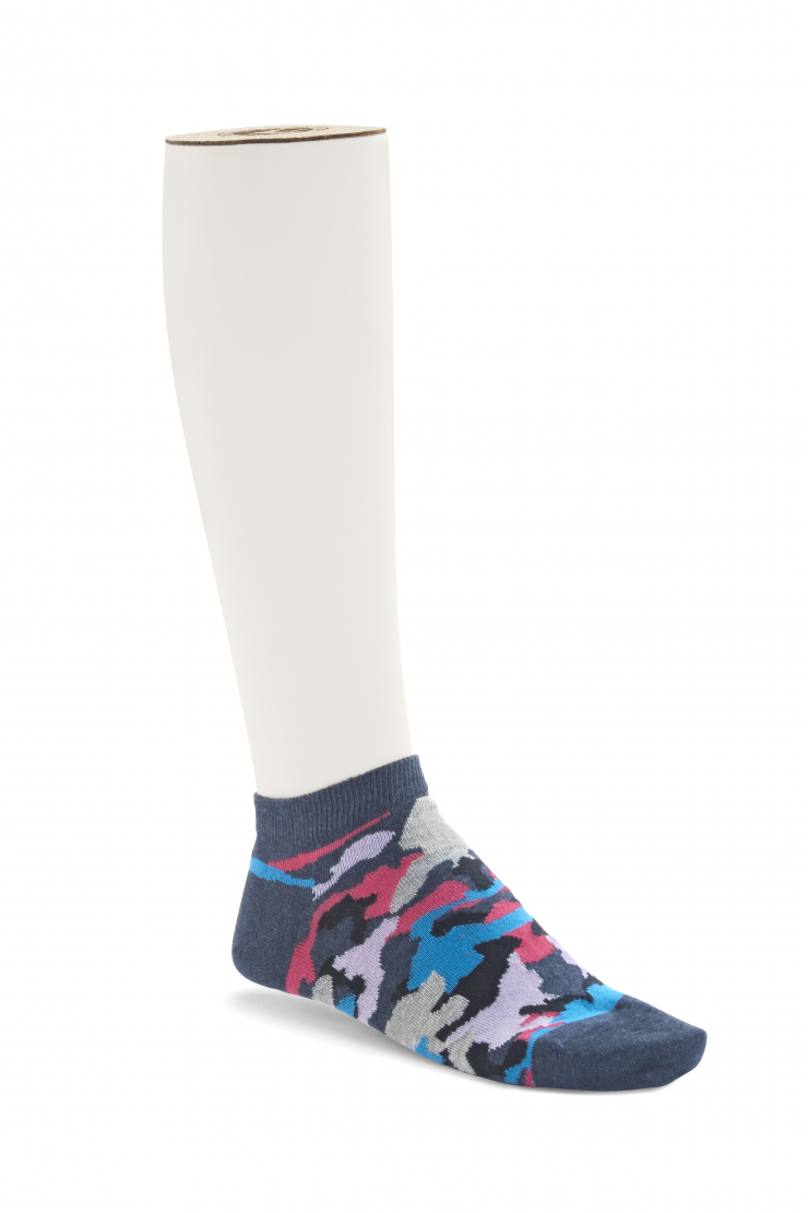 FASHION CAMOUFLAGE SNEAKER (Socks-Fashion Camouflage Sneaker-coton-Blue)